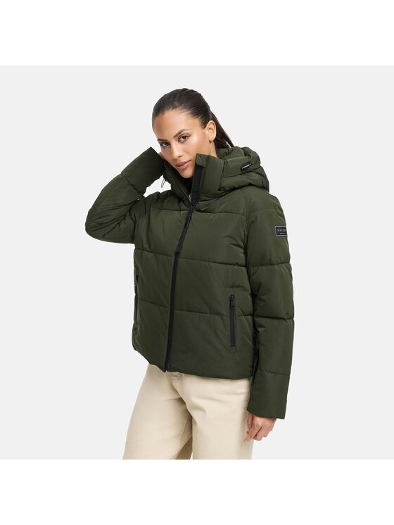 Navahoo Navahoo Kurtka zimowa Frostherz Zielony Regular Fit