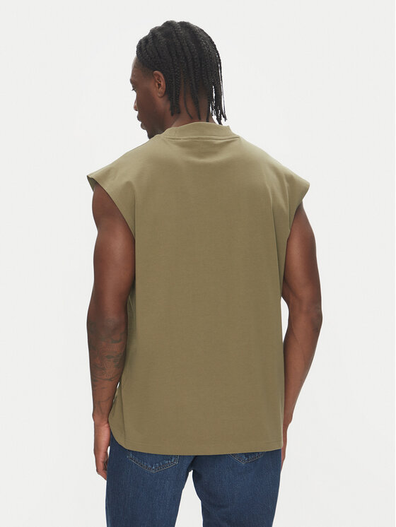 HUGO HUGO Tank top marškinėliai Navertz 50509773 Žalia Regular Fit