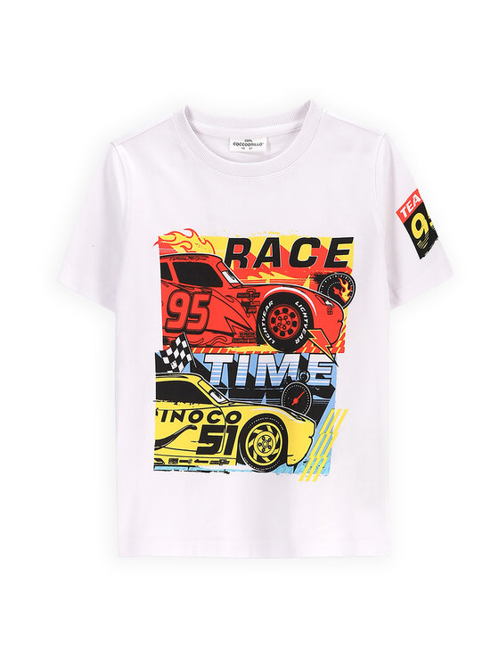 Coccodrillo Coccodrillo Marškinėliai WC5143203LBD Balta Regular Fit