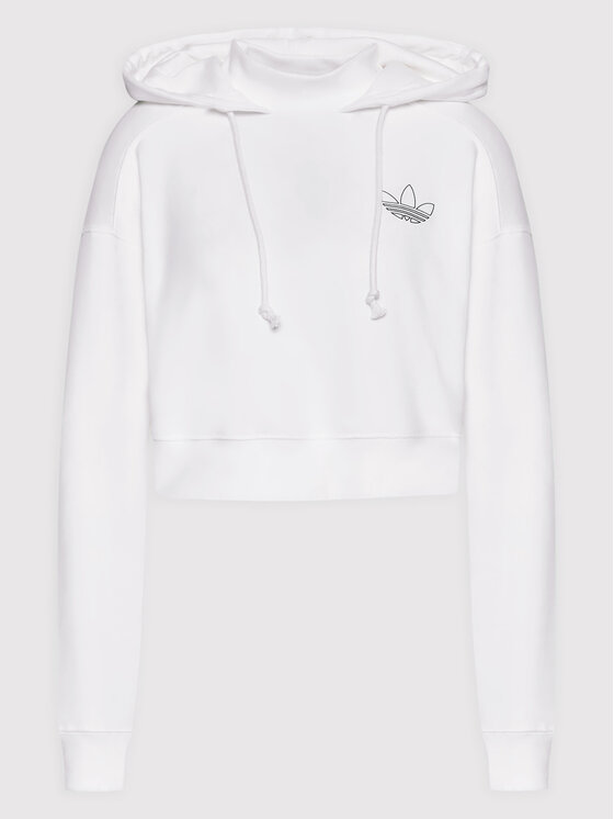 adidas adidas Bluza HK5170 Biały Loose Fit