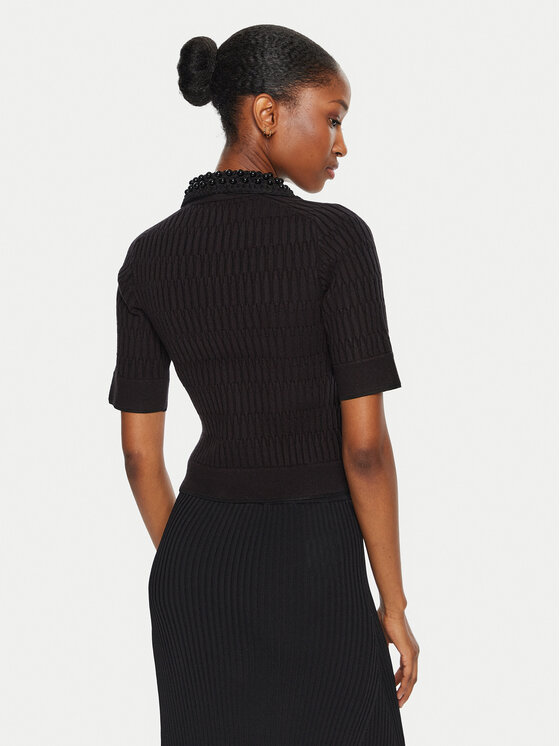 PINKO PINKO Polo särk Egyptian 104363 A27J Must Regular Fit