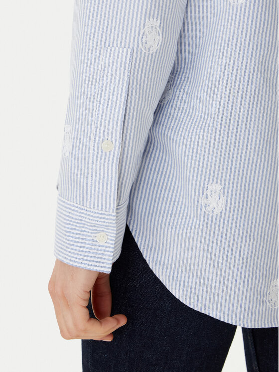 Tommy Hilfiger Tommy Hilfiger Cămașă WW0WW49386 Albastru celest Relaxed Fit