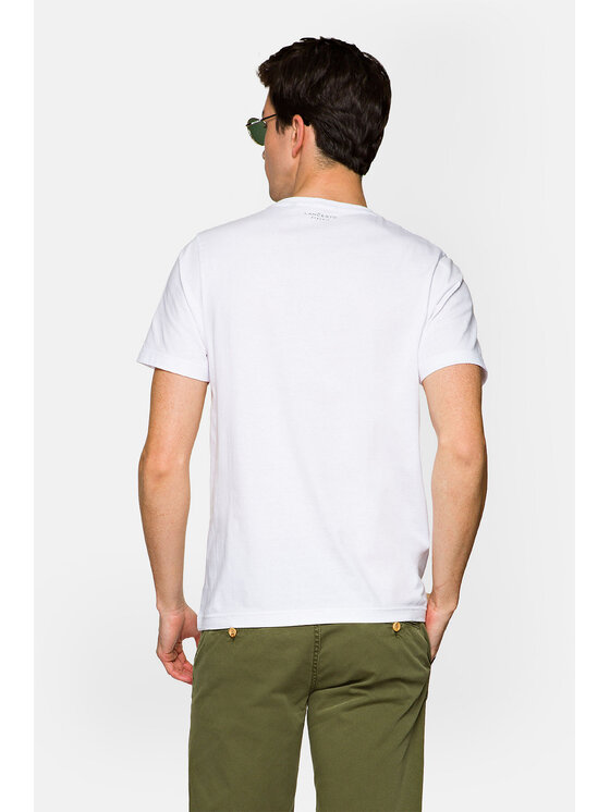 Lancerto Lancerto T-Shirt Rory TS073221000001 Biały Regular Fit
