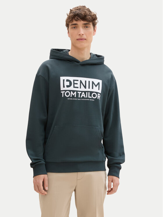 Tom Tailor Denim Tom Tailor Denim Felpa 1041482 Verde Regular Fit