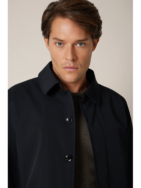 Lancerto Lancerto Płaszcz Vernier KU073225000003 Granatowy Regular Fit