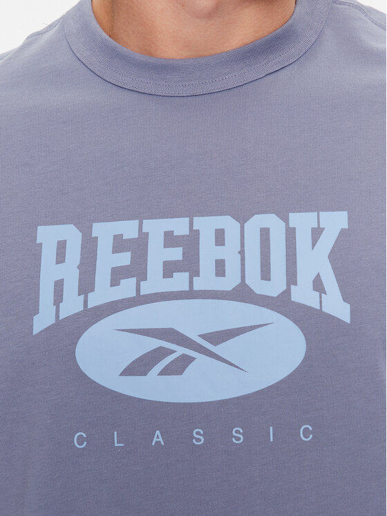 Reebok Reebok Tričko Archive Essentials IK6123 Modrá Regular Fit