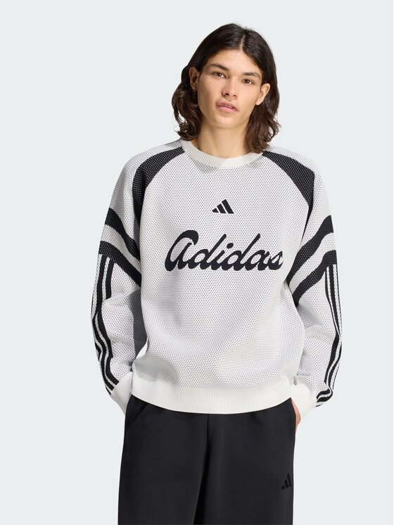 adidas adidas Bluza 169980 Biały Loose Fit