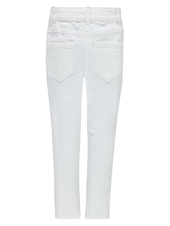 Kanz Kanz Spodnie materiałowe 1716864-1000 Biały Basic Fit