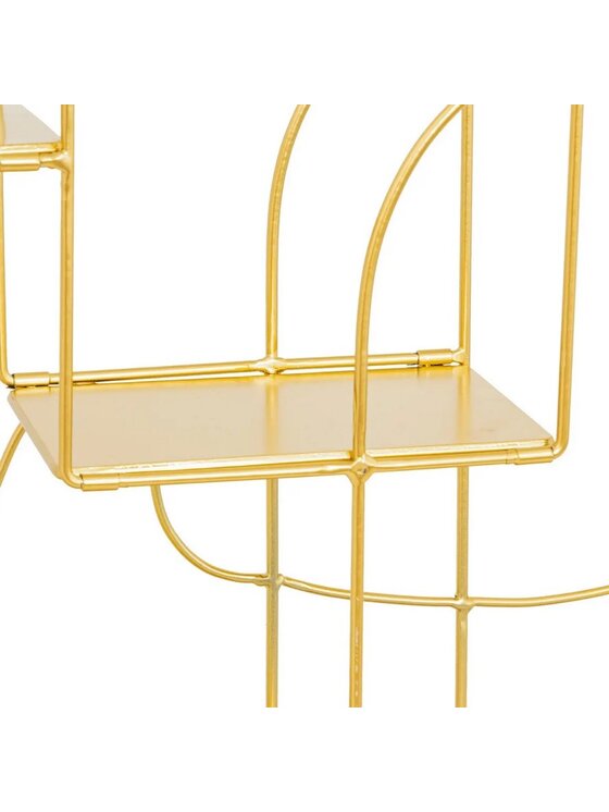MIAhome MIAhome Półka metalowa złota Giulia 50x50 cm Złoty
