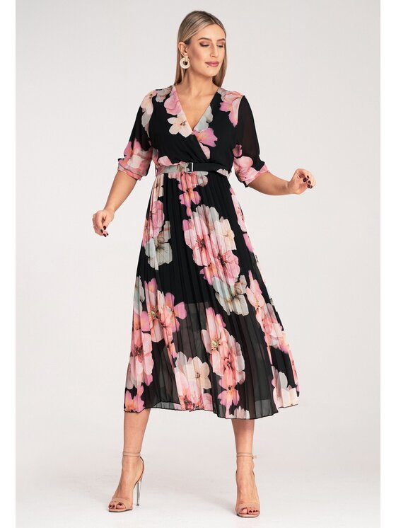 FIGL FIGL Abito da cocktail M1137 Nero Flared Fit