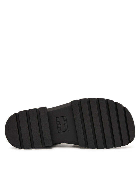 Tommy Jeans Tommy Jeans Sandále Tjw Straps Leather Max Sandal EN0EN02944 Čierna