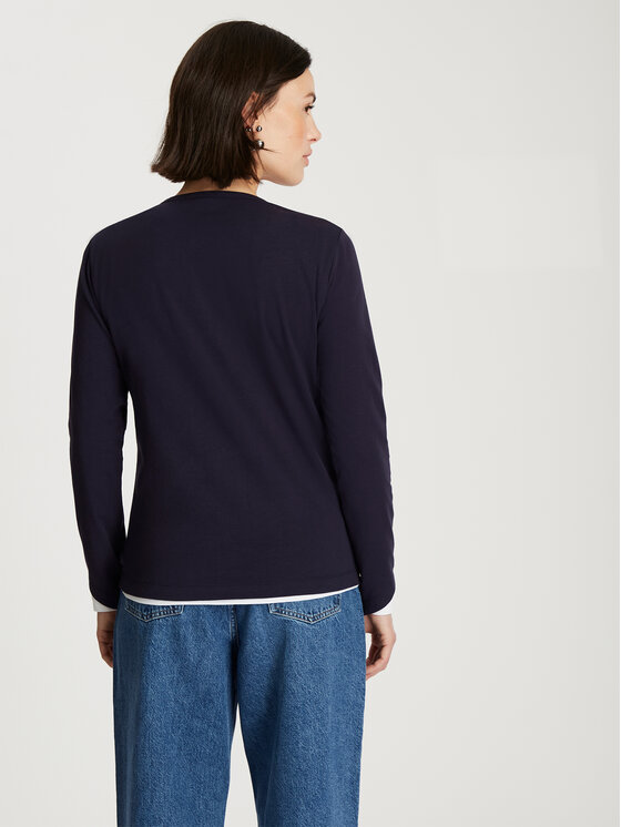 Cross Jeans Cross Jeans Longsleeve 56241-001 Granatowy