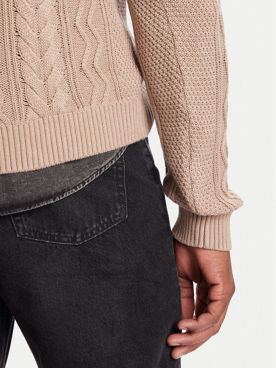 Tommy Jeans Tommy Jeans Пуловер DM0DM22103 Кафяв Regular Fit