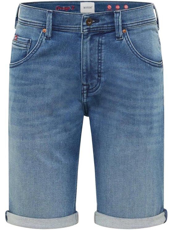 Mustang Mustang Pantaloncini di jeans Style Chicago Shorts Z Blu Slim Fit