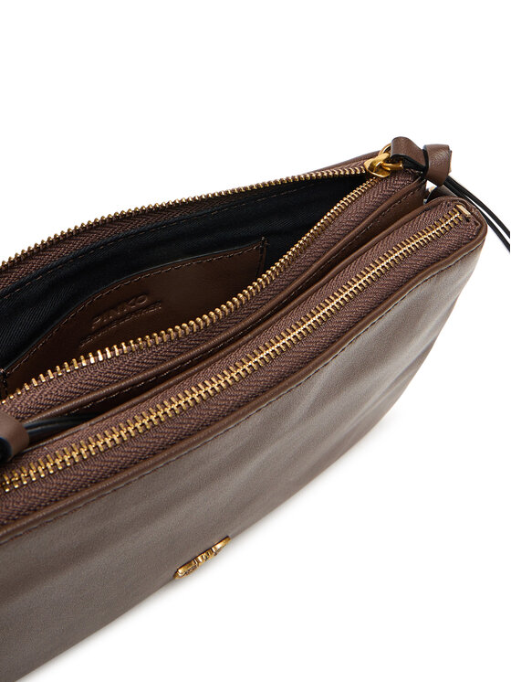 PINKO PINKO Ročna torba Double Mini Al 25-26 PLTT 105359 A0QO Rjava
