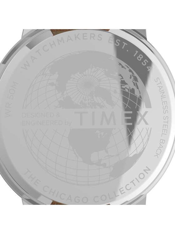 Timex Timex Ρολόι Chicago TW2V29000 Σκούρο μπλε