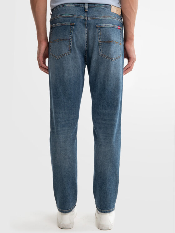 BIG STAR BIG STAR Jeansy ATES Niebieski Tapered Fit