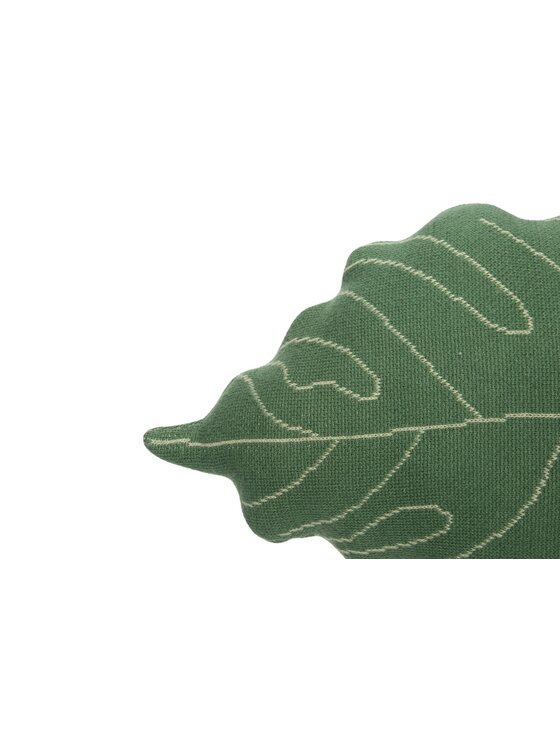 Lorena Canals Lorena Canals Poduszka dekoracyjna Poduszka monstera liść Baby Leaf Zielony