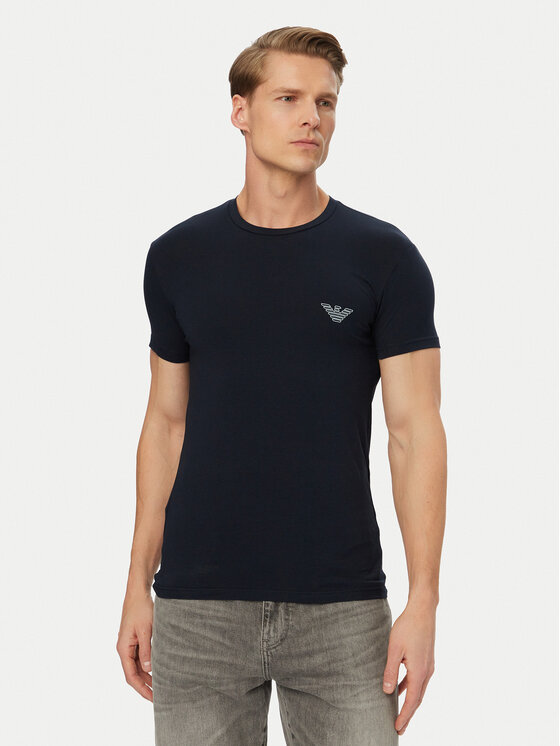 Emporio Armani Underwear Tricou EM000375 AF18890 UB102 Albastru Slim Fit
