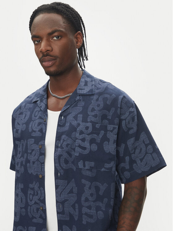 Element Element Košeľa Thalweg ELYWT00176 Tmavomodrá Regular Fit