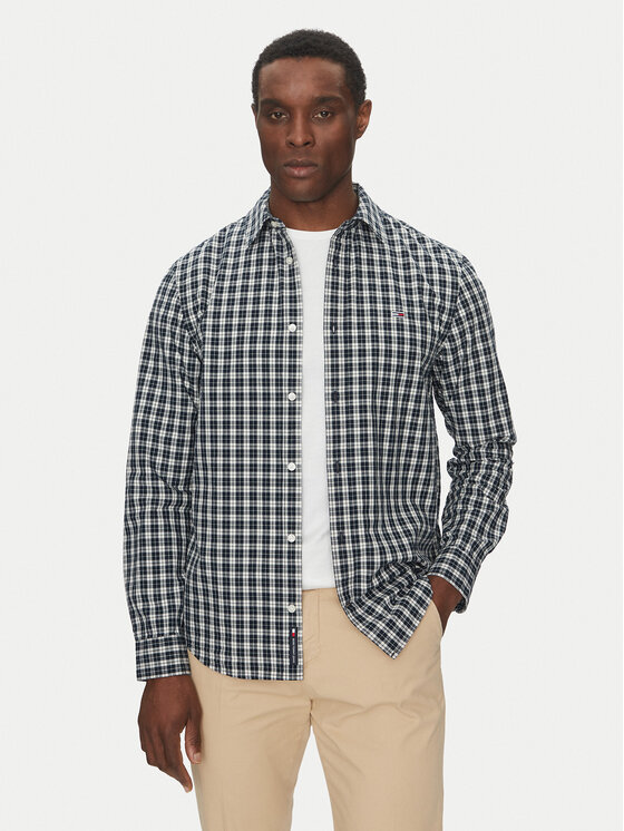 Tommy Jeans Tommy Jeans Cămașă DM0DM20885 Bleumarin Regular Fit