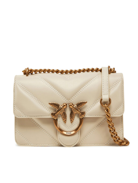 PINKO PINKO Дамска чанта Love One Mini Light 104550 A26Z Кремав