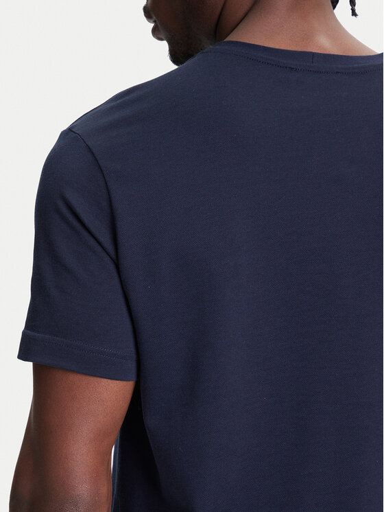 United Colors Of Benetton United Colors Of Benetton T-Shirt 3M4WU1088 Granatowy Relaxed Fit