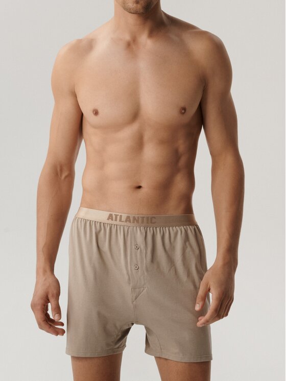 Atlantic Atlantic Bokserki Pima cotton Beżowy