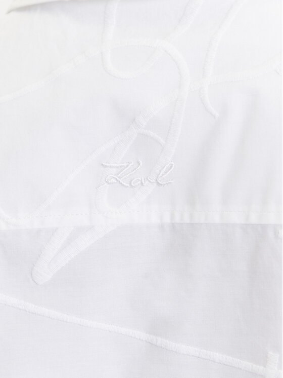 KARL LAGERFELD KARL LAGERFELD Πουκάμισο A3W11021 Λευκό Regular Fit