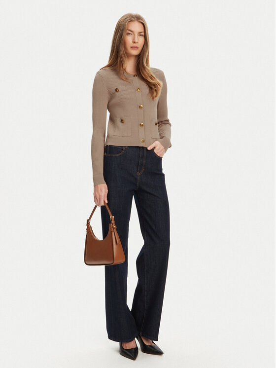 Guess Guess Kardigán W5YR09 Z0130 Bézs Regular Fit