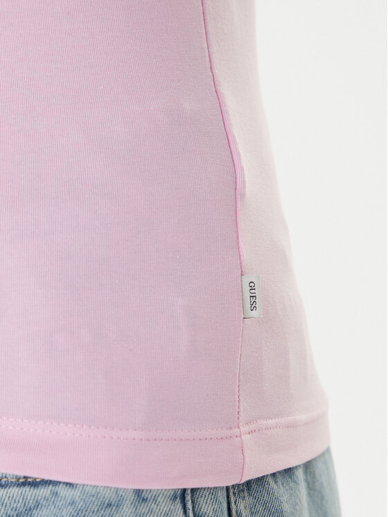 Guess Jeans Guess Jeans Tričko W5RI52 J1314 Ružová Regular Fit
