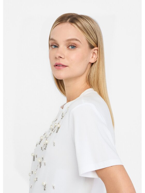 Liu Jo Liu Jo T-shirt CF5072JS08811111 Bianco Regular Fit