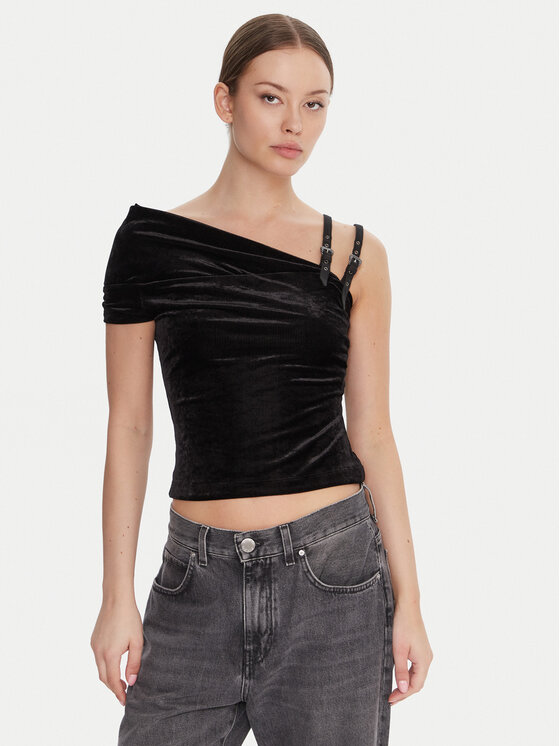 Versace Jeans Couture Versace Jeans Couture Marškinėliai 79HAM616 J0237 Juoda Slim Fit
