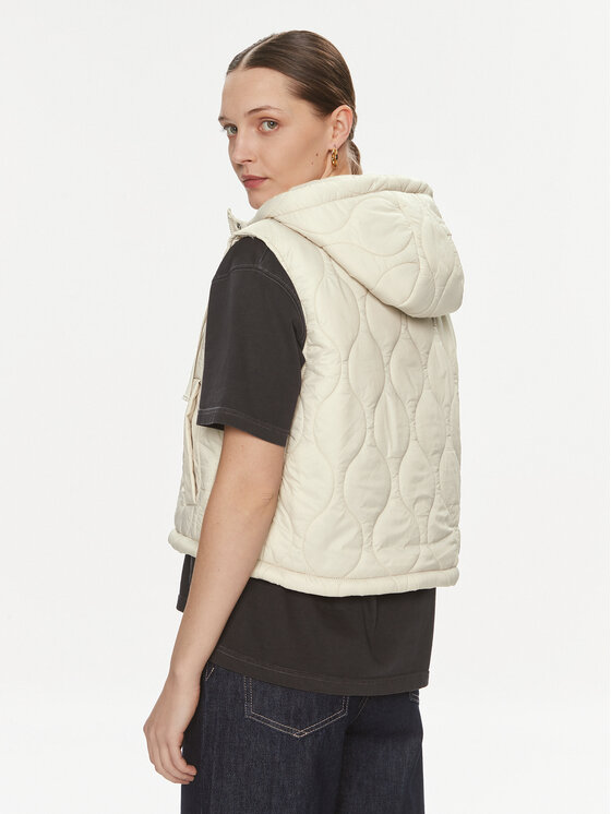 ONLY ONLY Bezrękawnik Valentina 15315383 Écru Regular Fit