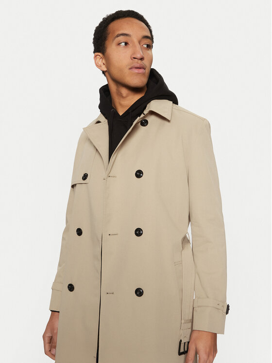 HUGO HUGO Trench Maluks 50535072 Bej Regular Fit
