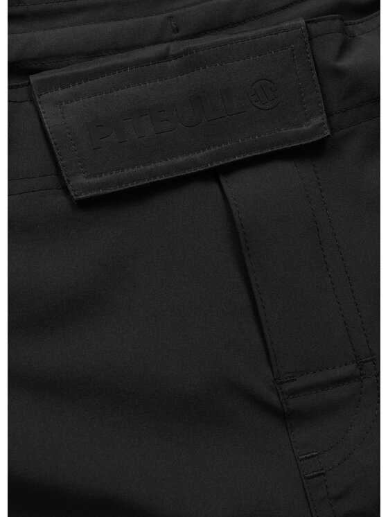 PITBULL PITBULL Szorty sportowe SMALL LOGO Czarny Regular Fit