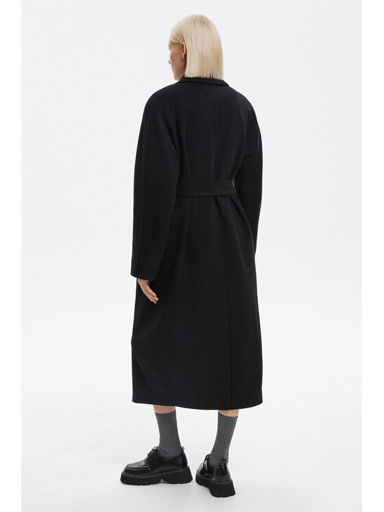 Estro Estro Kabát ER00116044 Černá Loose Fit