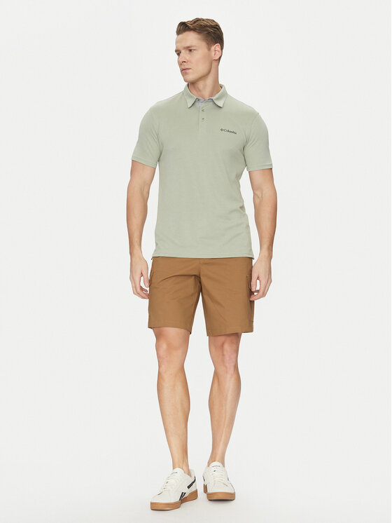 Columbia Columbia Polo Nelson Point 1772721 Zielony Regular Fit