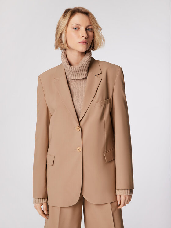 Simple Simple Піджак MKD002 Коричневий Regular Fit