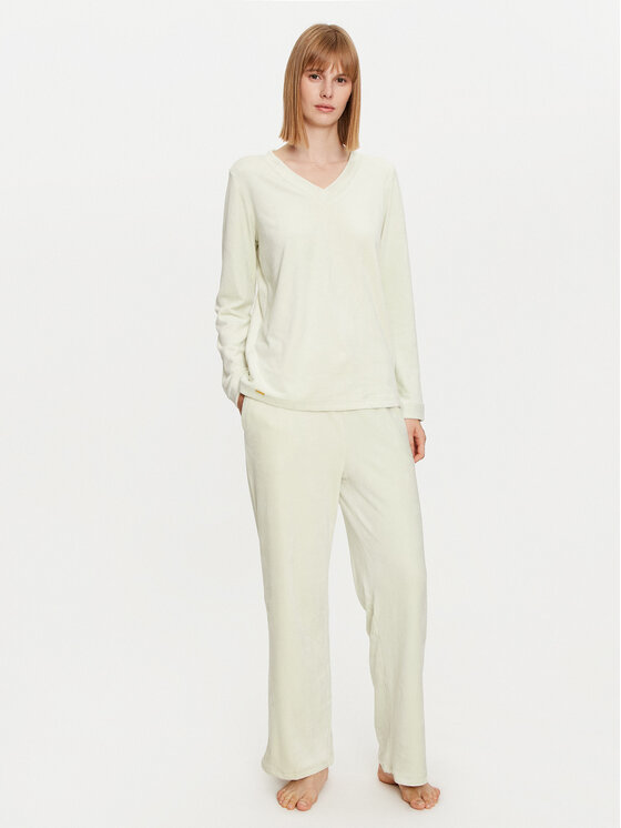 Selmark Pyžamo Polar Soft P6273 Zelená Regular Fit