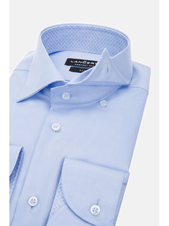 Lancerto Lancerto Koszula Cameron KO051121000021 Błękitny Slim Fit