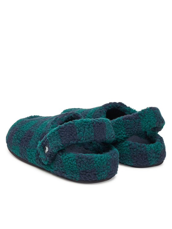 Crocs Crocs Papuče Classic Buffalo Check Cozzzy 210755 Zelena