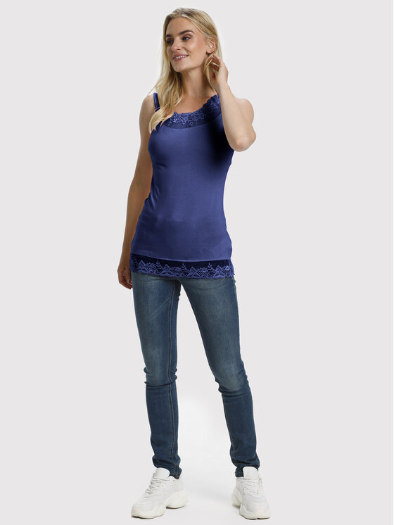 Cream Cream Top Florence 10600385 Tamnoplava Slim Fit