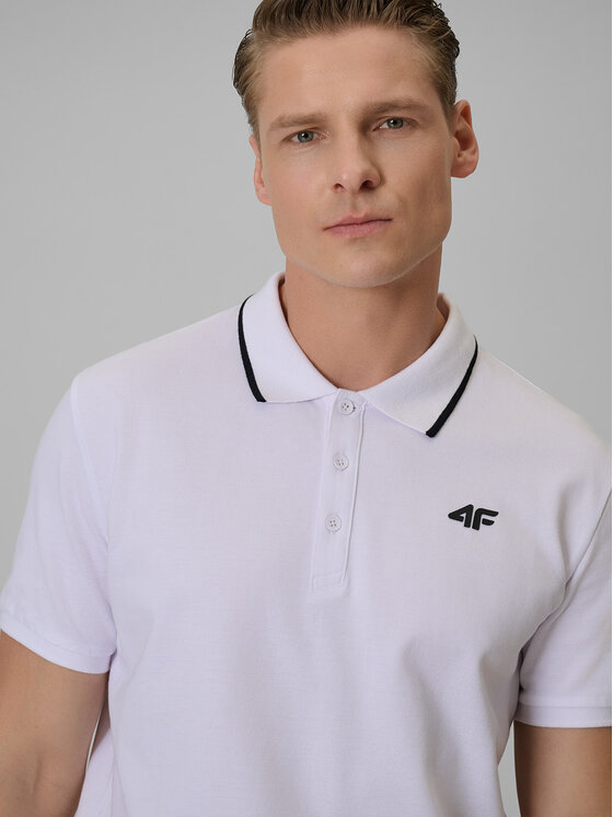 4F 4F Polo NOS Biały Regular Fit