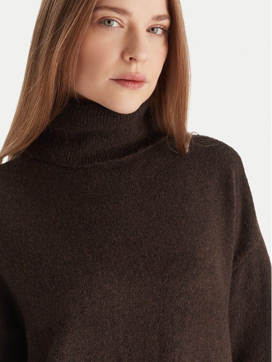 Vero Moda Vero Moda Úpletové šaty Aquarius 10331900 Hnědá Regular Fit