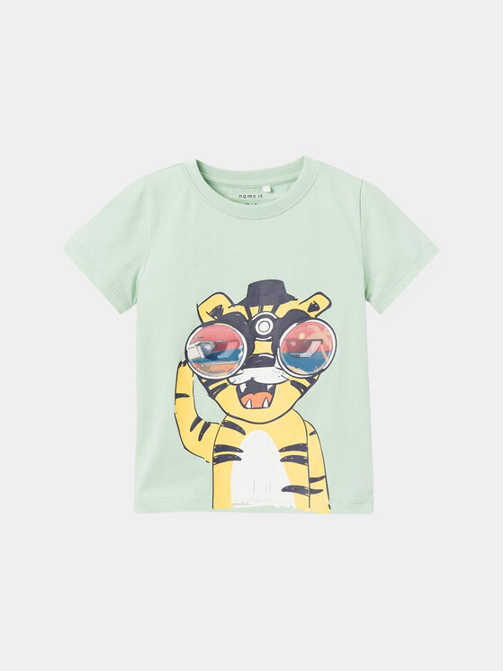 NAME IT T-shirt Dante 13228559 Verde Regular Fit, taglia : 104