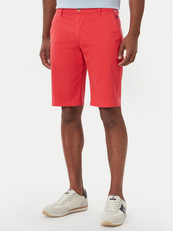 Beverly Hills Polo Club Pantalon scurți din material B472456 Roșu Regular Fit