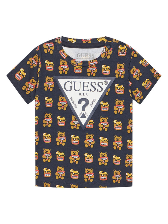 Guess T-Shirt H1YT00 K6YW1 Czarny Regular Fit