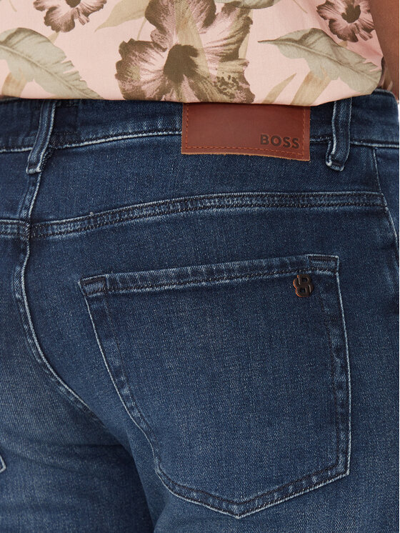 BOSS BOSS Jeans hlače Re.Maine Bo 50537821 Mornarsko modra Regular Fit