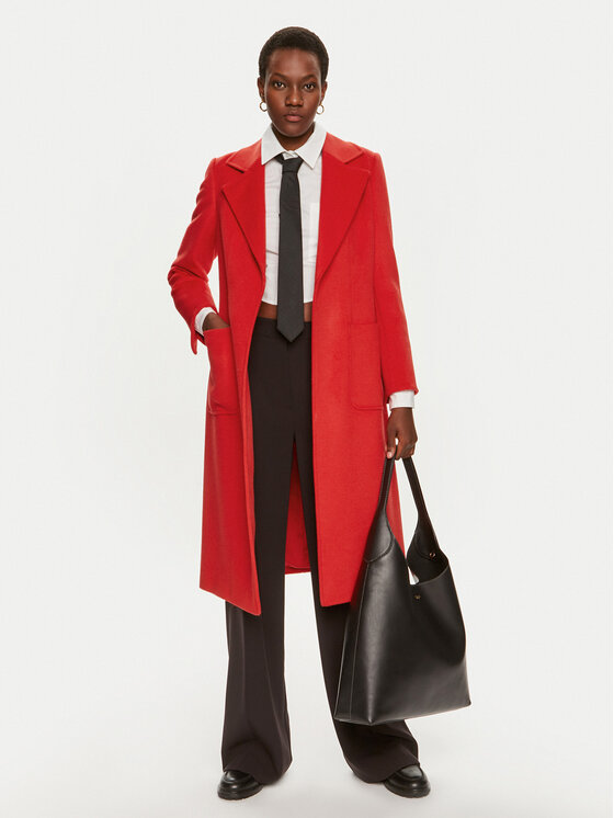 MAX&Co. MAX&Co. Vuneni kaput Runaway 2428016024200 Crvena Regular Fit